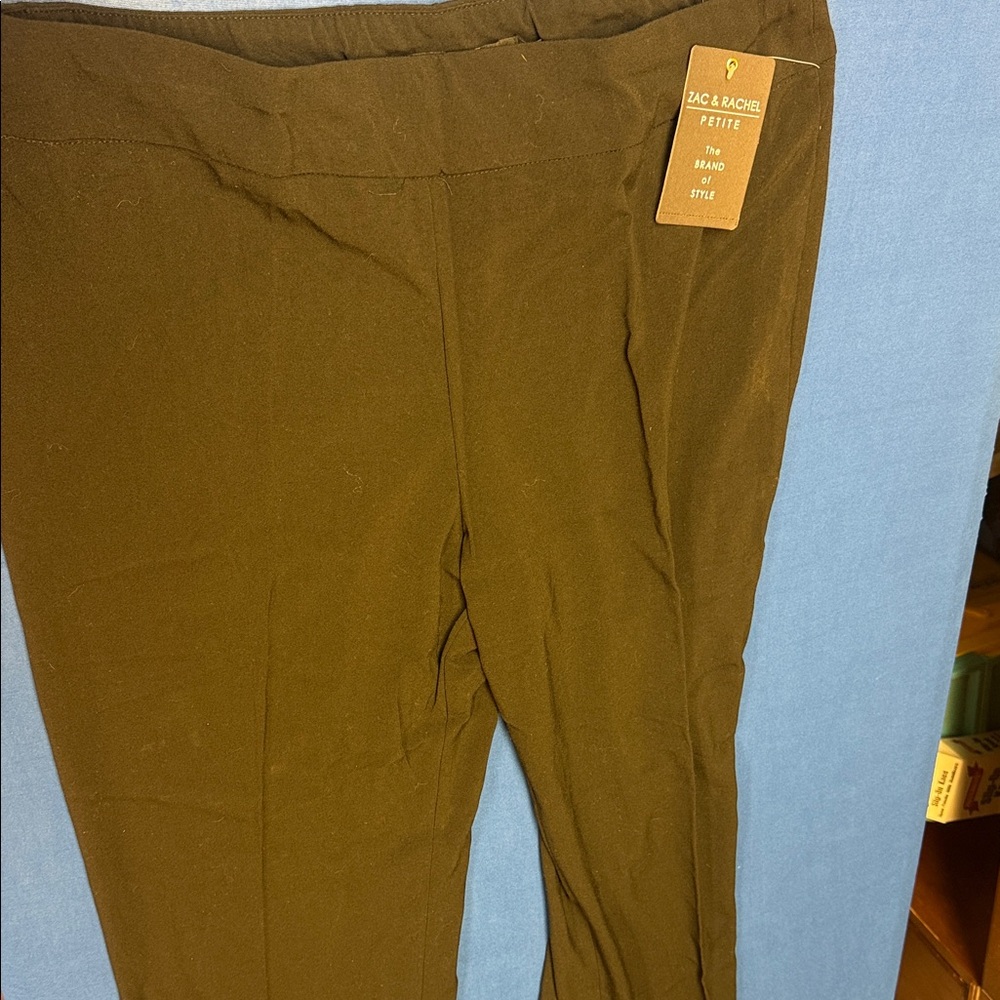 Zac & Rachel Petite Dark Brown Pants